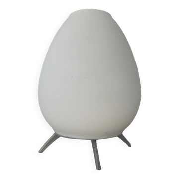 Tripod lamp in opaline and metal