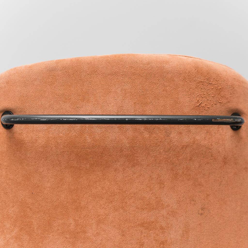 Pair of folding fabric armchairs from the 1970s, vintage modernism