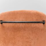 Pair of folding fabric armchairs from the 1970s, vintage modernism