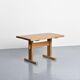 Table Les Arcs in solid elm, circa 1970