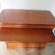 3-drawer chest of drawers with sliding shelf - Louis Philippe style - cherry color