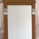 Solid oak mirror, Art Deco style