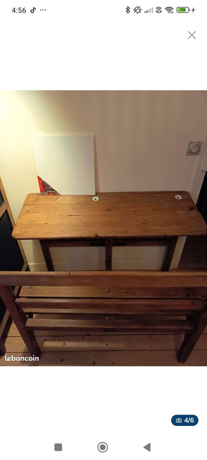 School desk for 2 with bench
