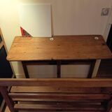 School desk for 2 with bench