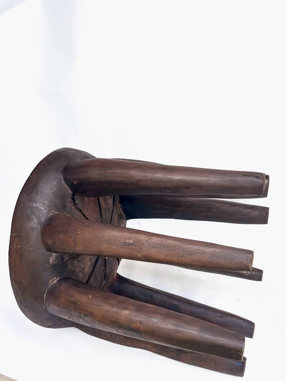 Large Nupe Stool 8 feet 50 cm – Solid wood tribal sculpture, piece