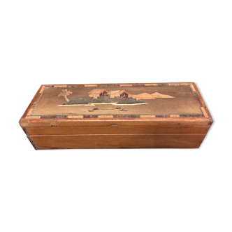 Old bamboo marker plumier