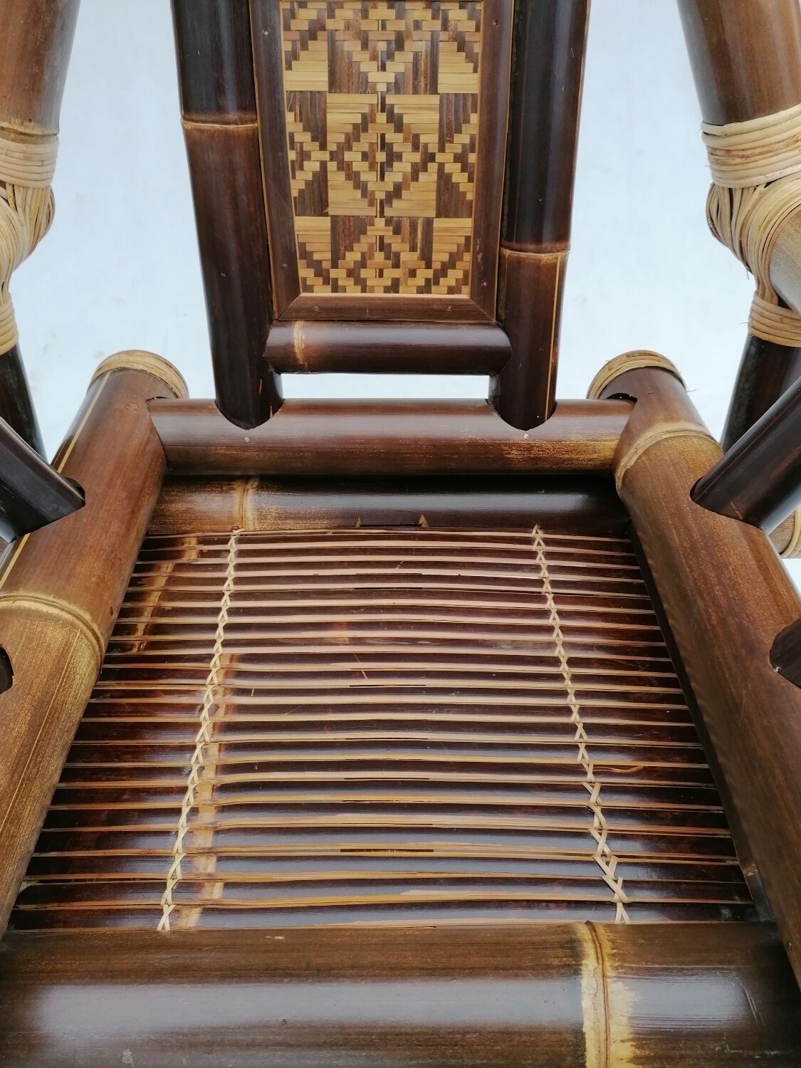 Fauteuil en bambou, années 1970