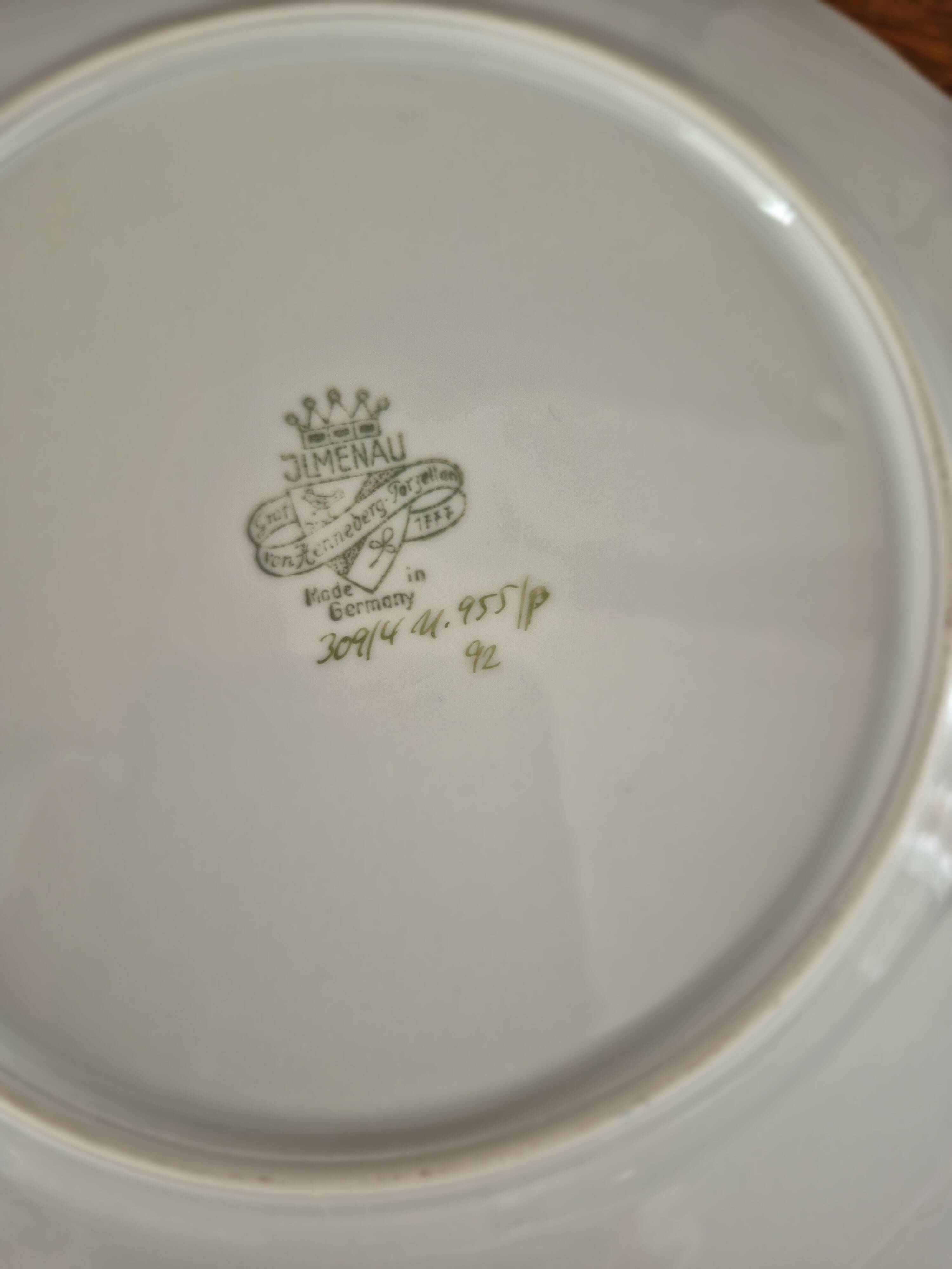 Cup and plate porcelain Graff Von Henneberg Germany vintage
