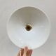 Vintage white opaline pendant light