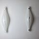 Pair of Cat's Eye wall lamps by Murano Mazzega, blown glass, Italy, 1960