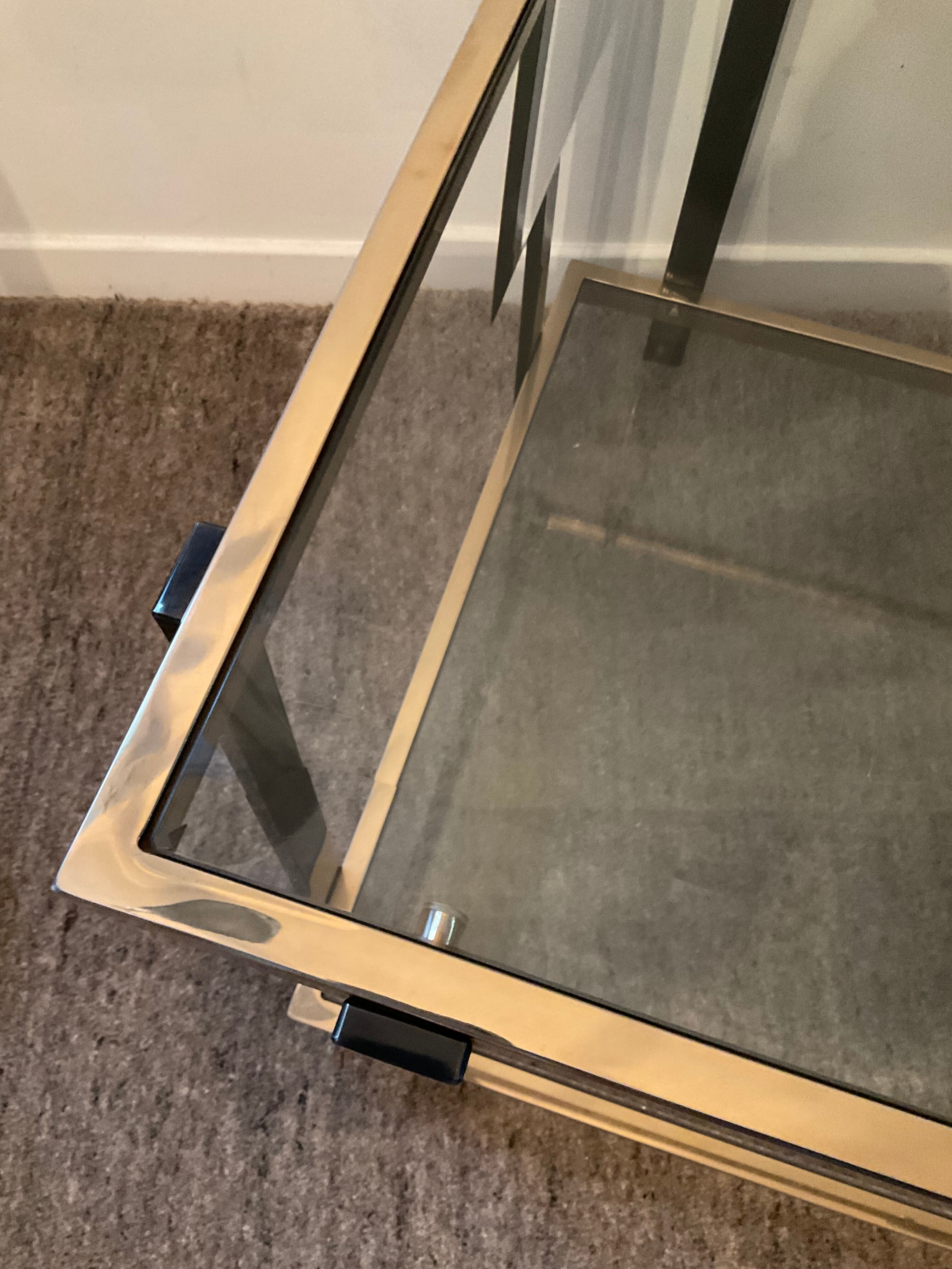 Belgo Chrom Hollywood Regency Coffee Table of the 70s