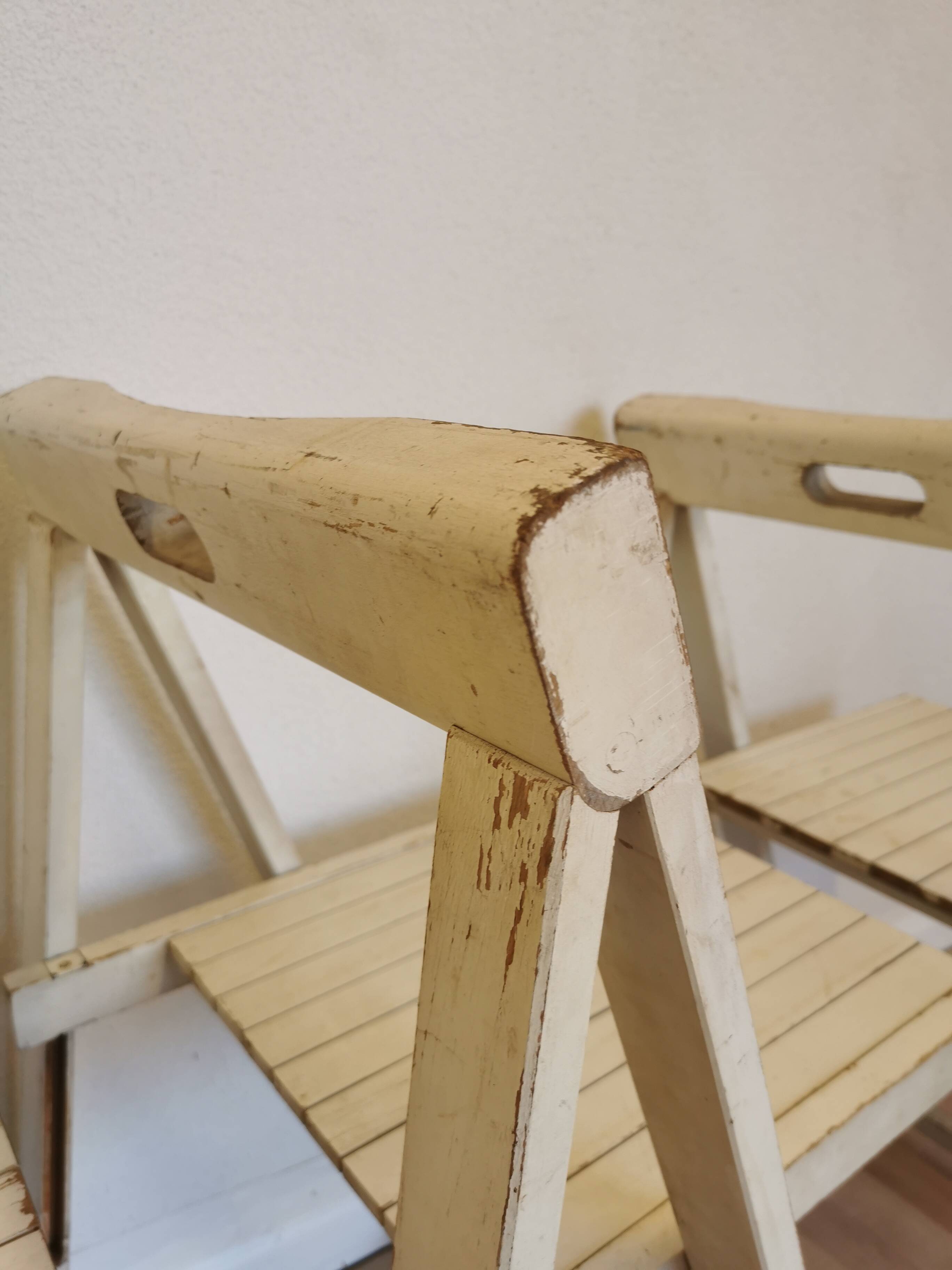 Set of 4 Vintage Trieste Folding Chairs by Aldo Jacober, 1970s