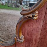 Louis XV style rock mirror in bronze  69x70cm