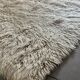 Large vintage carpet 100% pure wool Flokati with long pile from the 60s-70s.