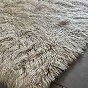 Large vintage carpet 100% pure wool Flokati with long pile from the 60s-70s.