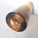 Vintage Scandinavian amber vase