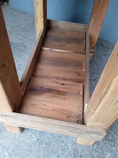 Workbench 90cm old solid wood