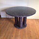 table à manger en faux marbre