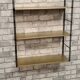 Vintage string steel floor 1960 bronze and black, 47x60x18