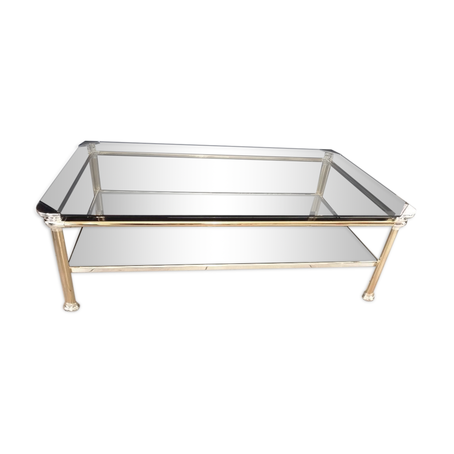 Vintage coffee table with 2 trails