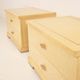 Gianluigi Gorgoni Italian Maple Burl and Brass Nightstands for Fratelli Turri