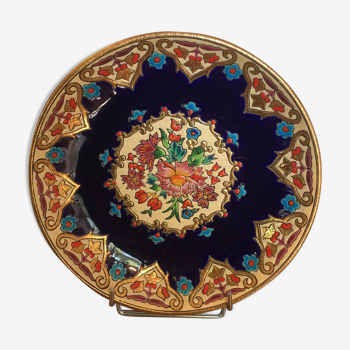 Longwy enamels hollow dish