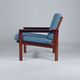 Fauteuil Capella par Illum Wikkelso pour Niels Eilersen. 1959.