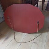 Vintage beveled octagonal mirror