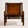 Fauteuil lounge en cuir de veau hongrois