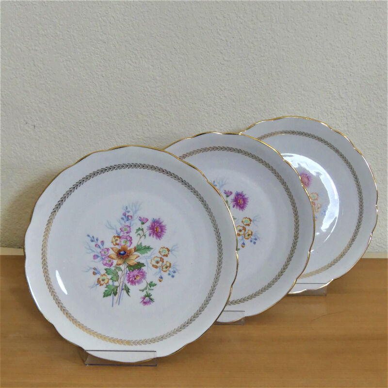 Antique porcelain table plates stamped C.N.P