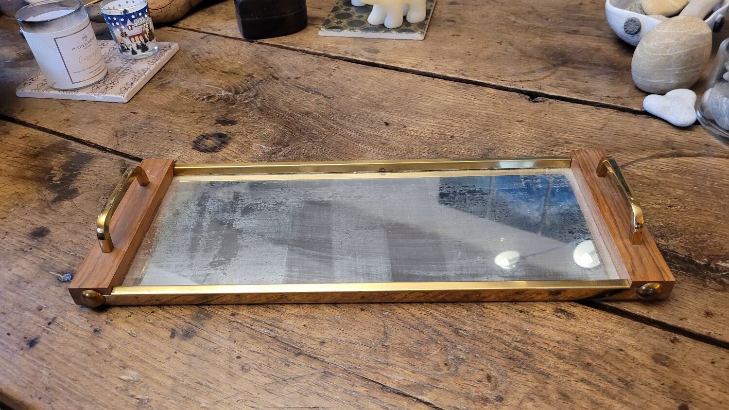 50's mirror tray