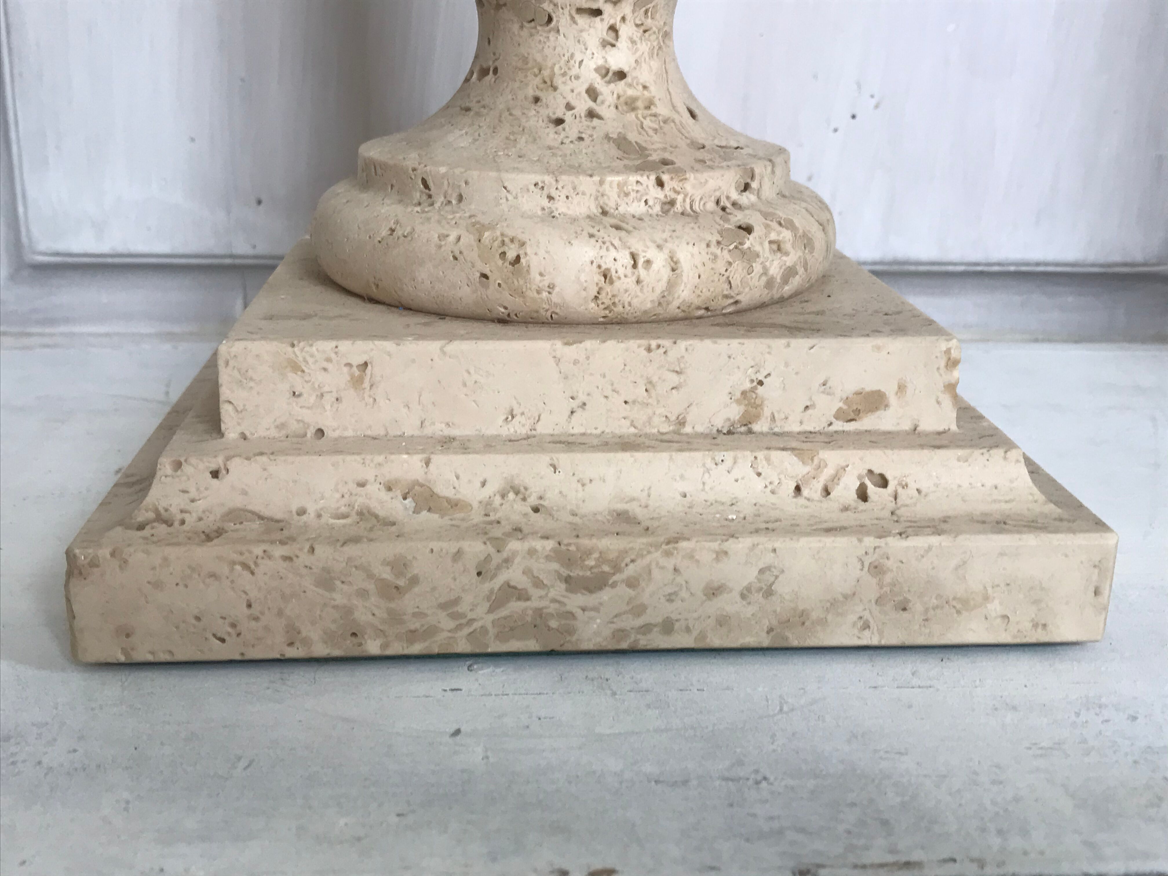 Stone lamp the Vintage Dolphin 55cm