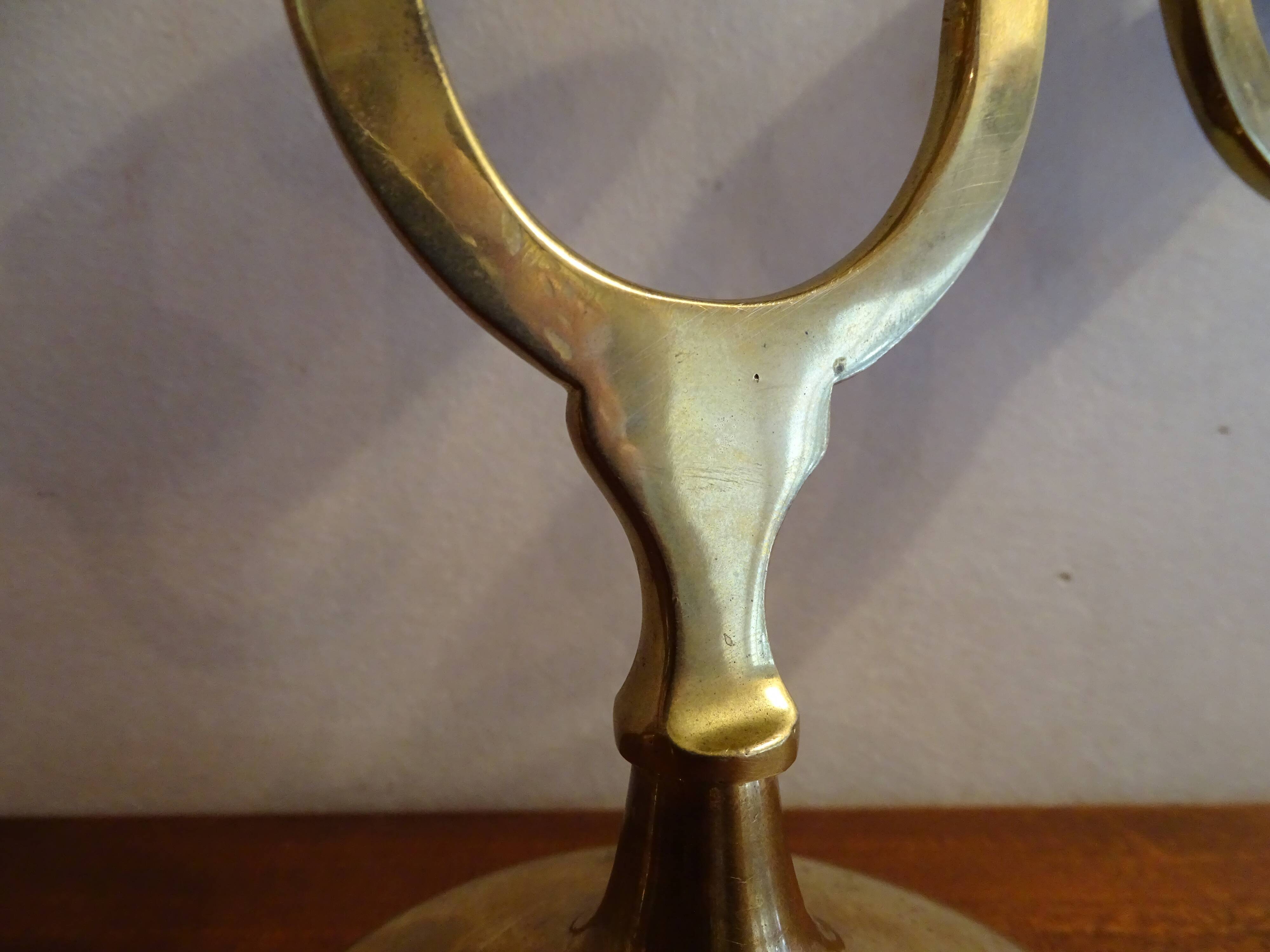 Chandelier 5 fires vintage brass