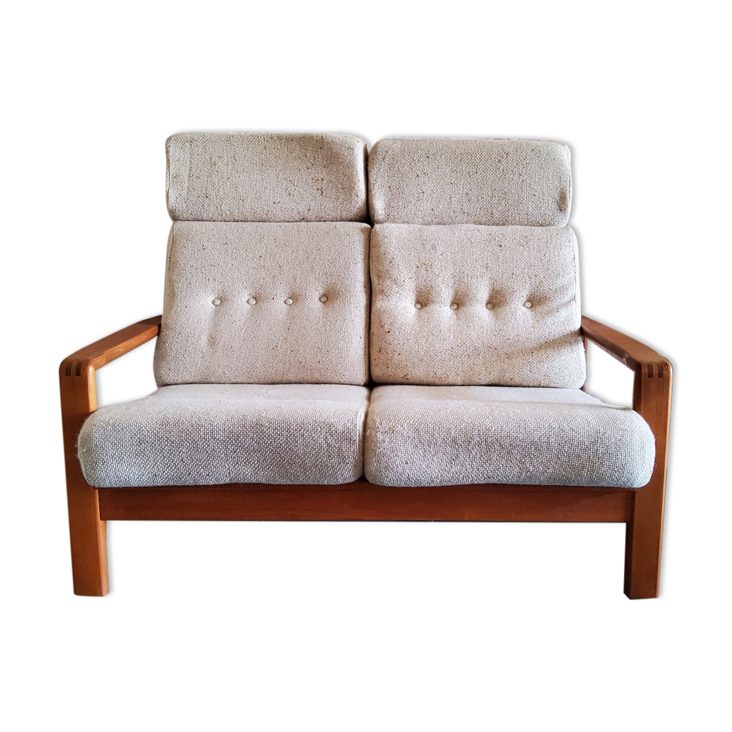 Vintage solid wood sofa