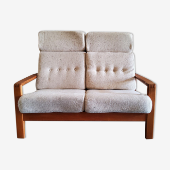 Vintage solid wood sofa