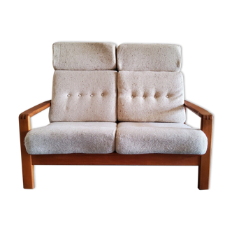 Vintage solid wood sofa