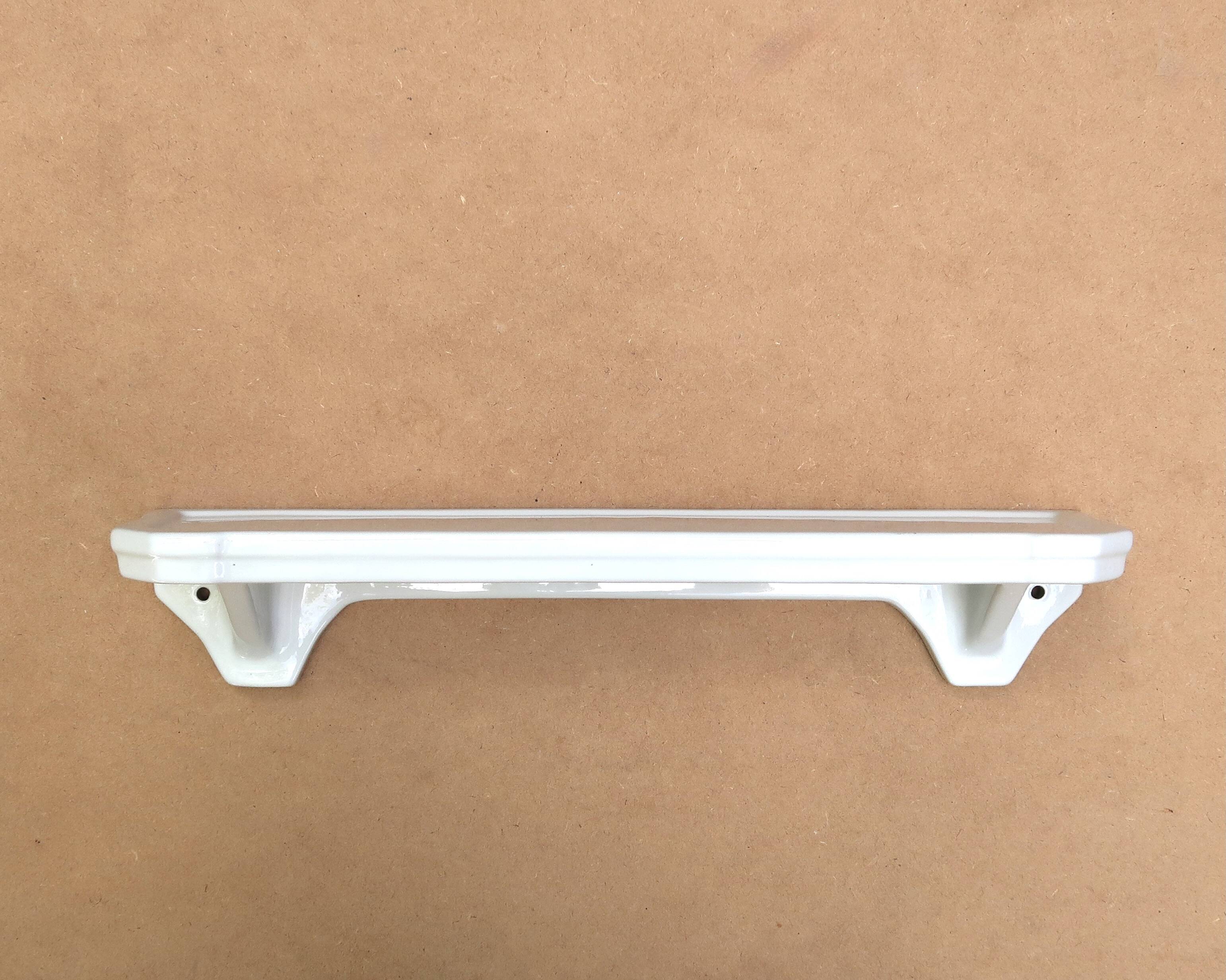 Large Art Deco wall shelf in white porcelain, 1920s
