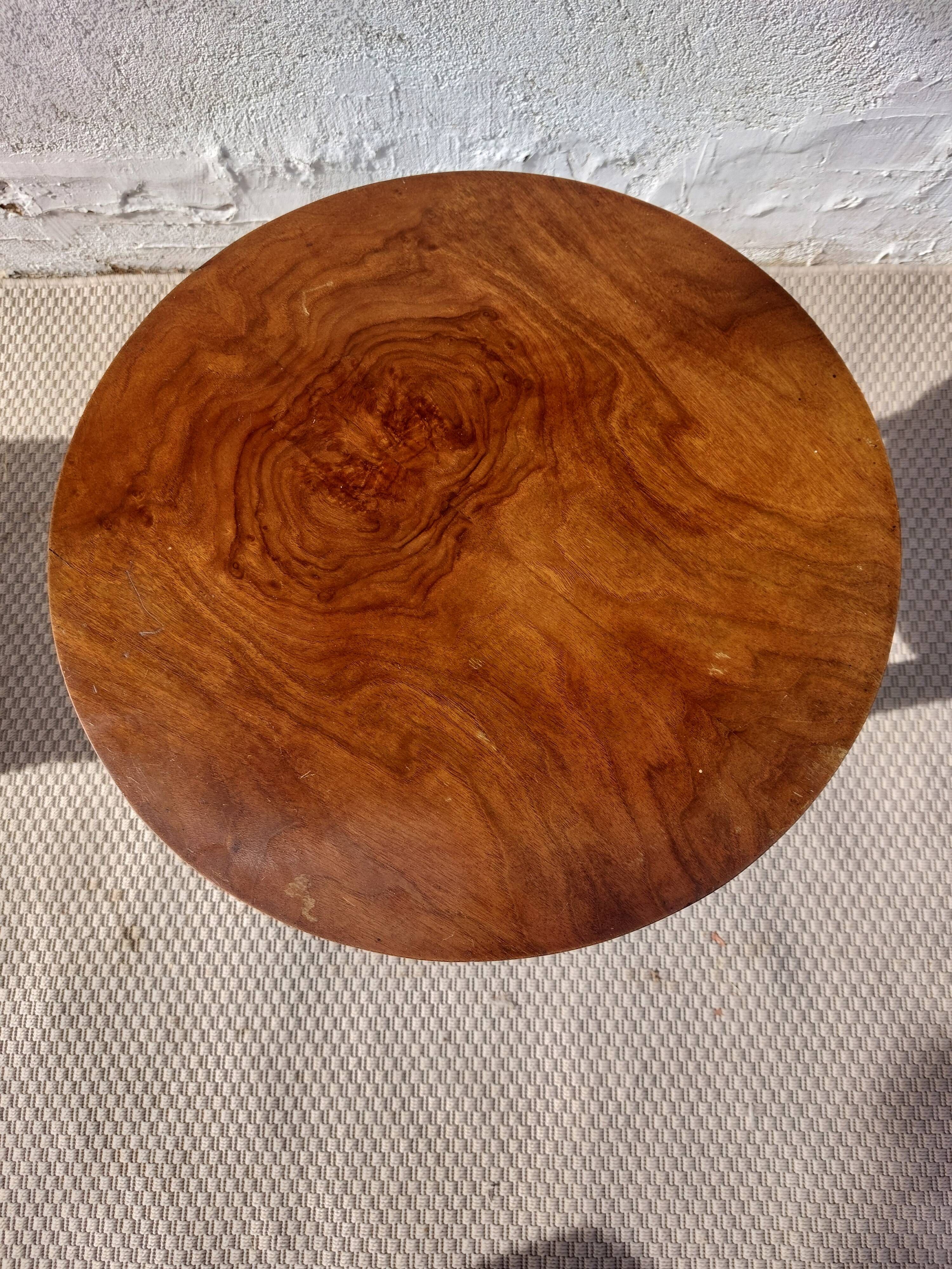guéridon rond art déco, 3 pieds