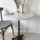 Table bistrot marbre
