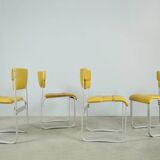 Rare vintage dining chairs in Finnish style by ILMARI LAPPALAINEN, 1960s