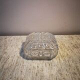 Vintage glass and crystal jewelry box