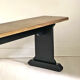 Antique refectory bench in solid wood
