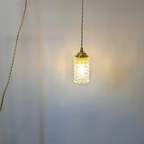 Baladeuse en verre taillé des années 60 - Lumière d'appoint (2 disponibles)