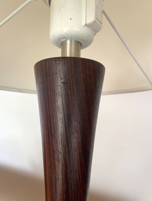 Lampe à poser en palissandre de rio vintage