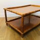 Bamboo-style turned wood coffee table