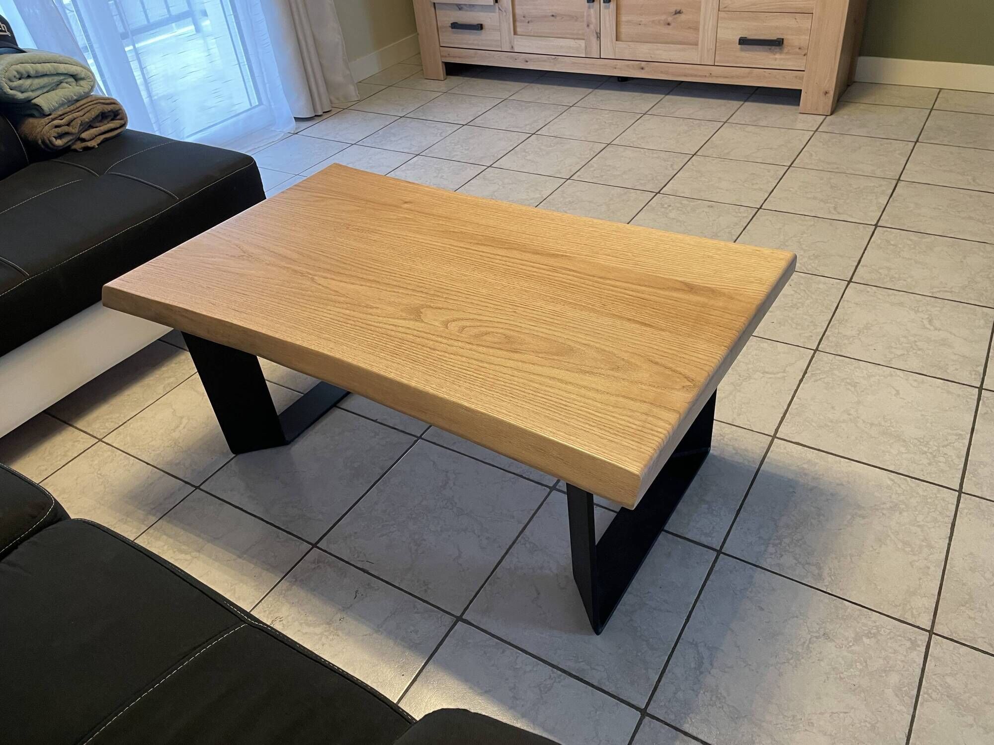 American oak coffee table