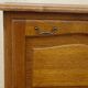 Small oak sideboard, 1 drop-down door and 1 drawer.