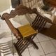 Fauteuil curule en bois