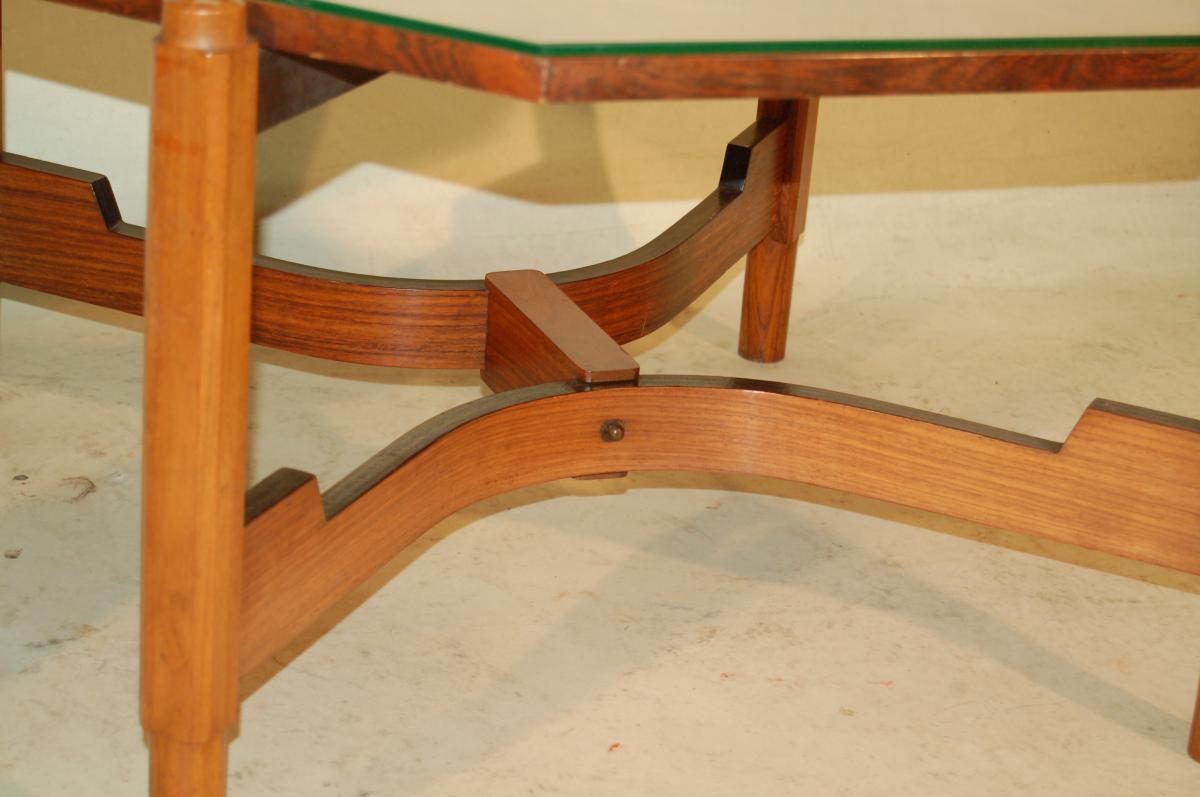 Teak coffee table, Italian design
