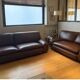 set of 2 leather sofas